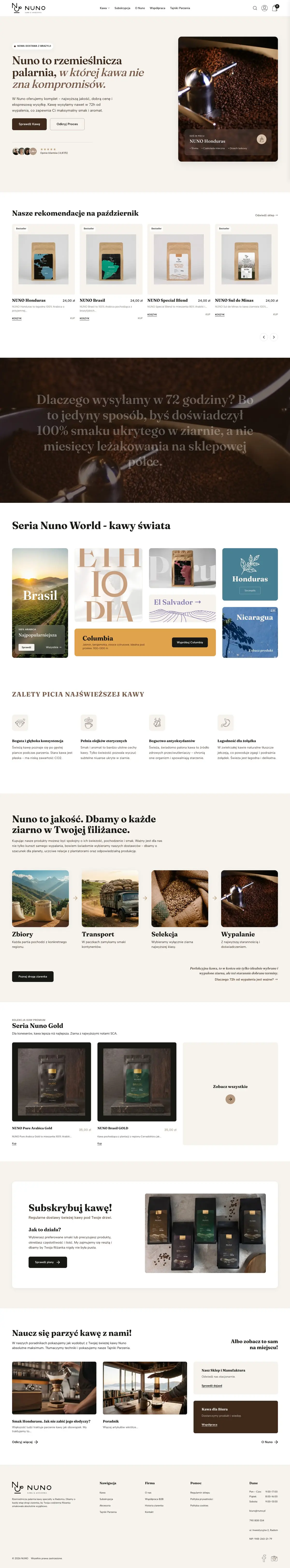 Strona główna sklepu Nuno
