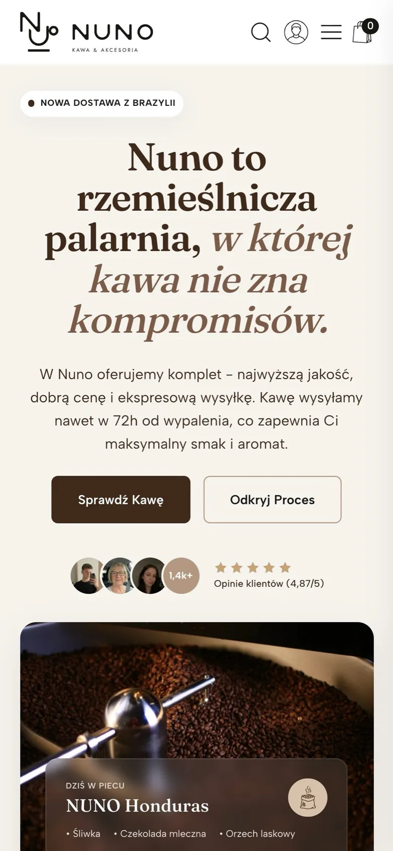 Strona główna Nuno na telefonie