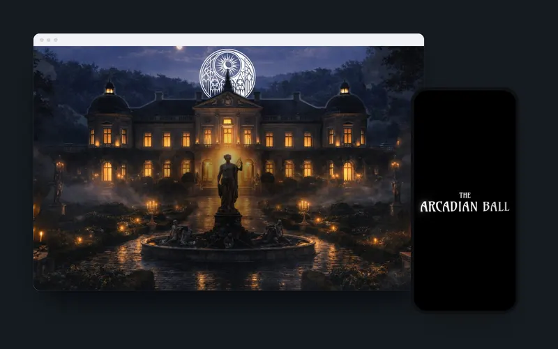 Arcadian Ball: projekt strony