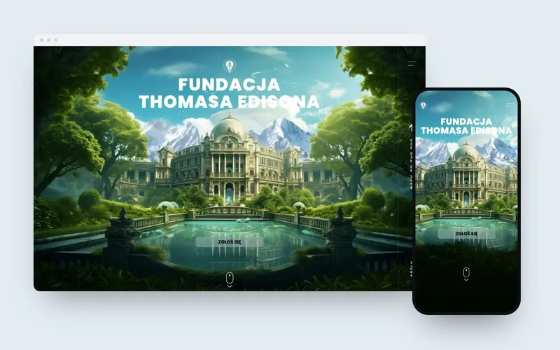 Fundacja Edisona: projekt strony
