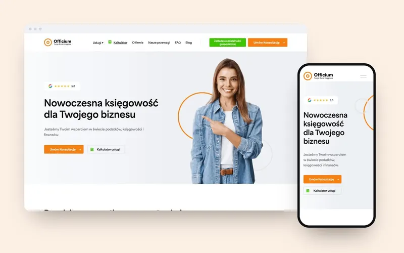 Officium: projekt strony