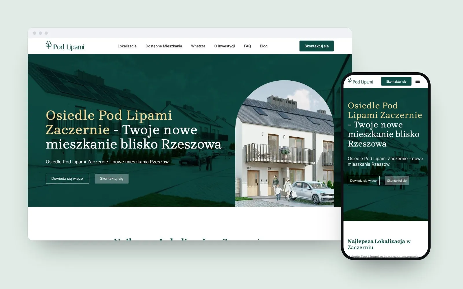 Osiedle Pod Lipami: projekt strony